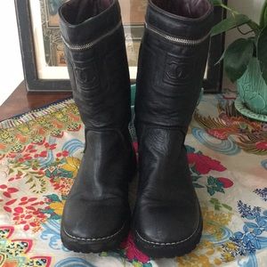Chanel biker boots
